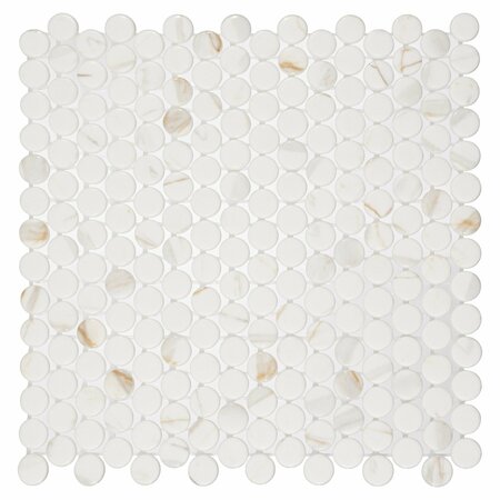 Andova Tiles SAMPLE-Muse 1 in. Glass Penny Round Mosaic Wall & Floor Tile SAM-ANDMUS910